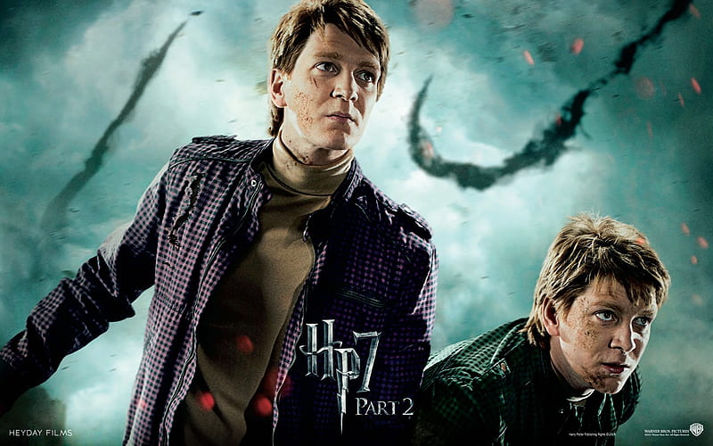 Harry Potter 7 - Weasley twins, HD wallpaper