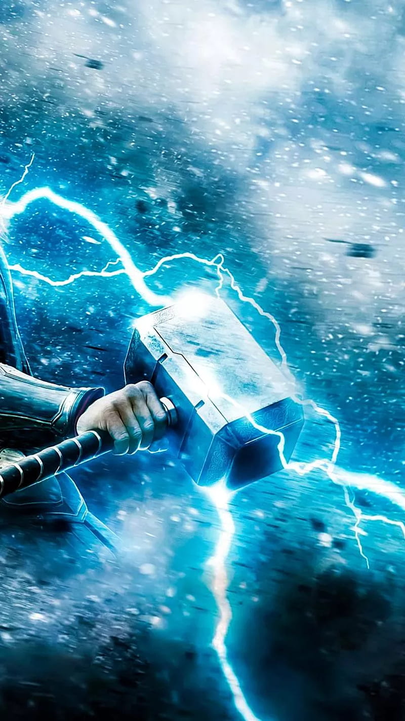 Thor Hammer, marvel, thunder, HD phone wallpaper