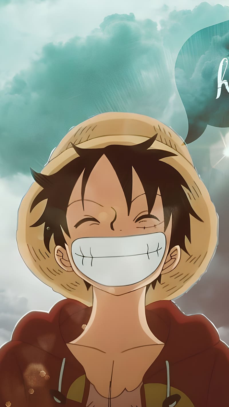 Luffy Smile, luffy funny, funny, smile, anime, HD phone wallpaper