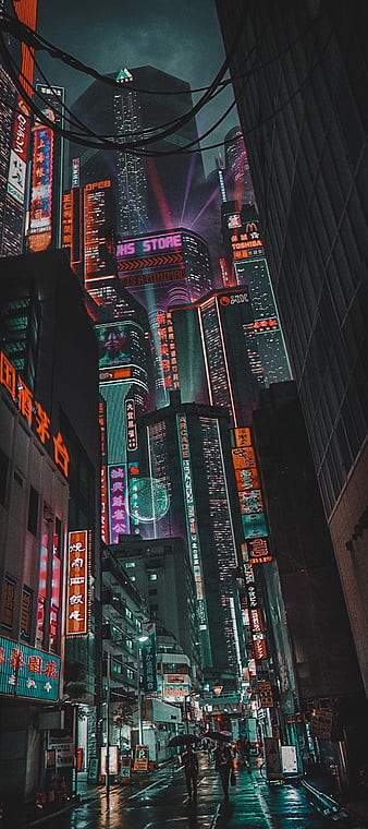 Cool cyberpunk phone wallpaper