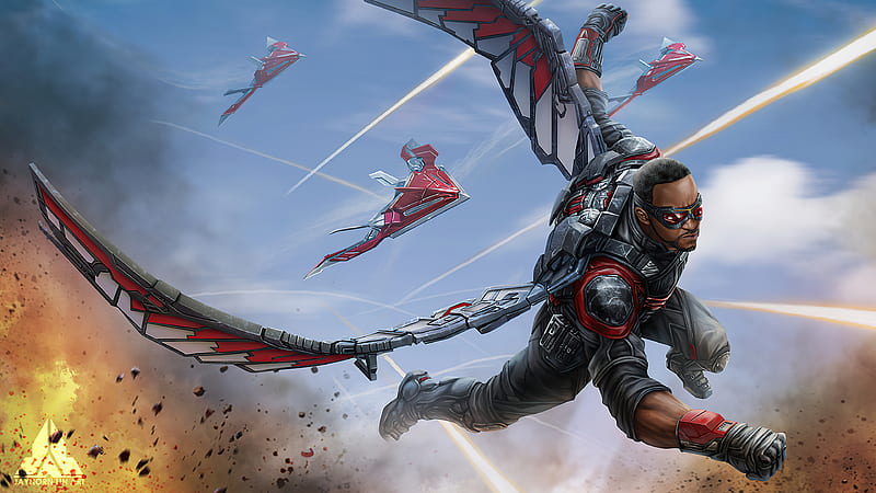 Avengers Infinity War Falcon , falcon, superheroes, artist, artwork, digital-art, artstation, HD wallpaper