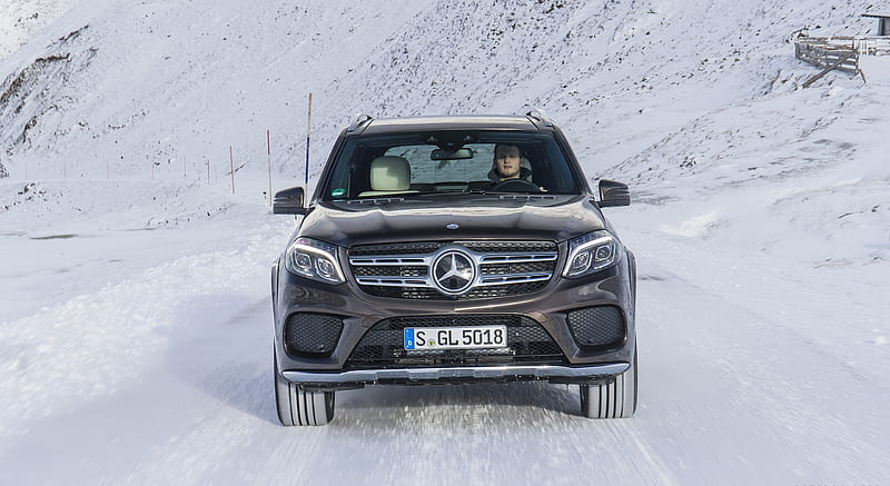 2017 Mercedes-Benz GLS 350d 4MATIC AMG Line in Snow - Front , car, HD wallpaper