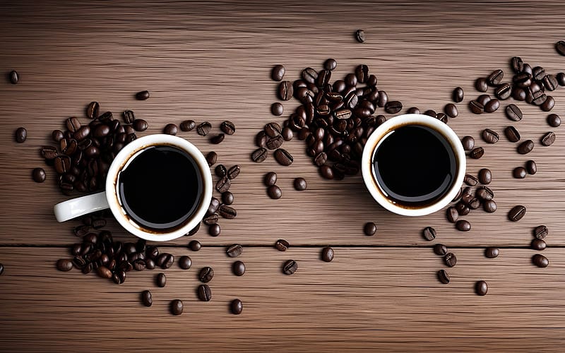 Coffee Cups Brown Beans Hd Wallpaper Peakpx