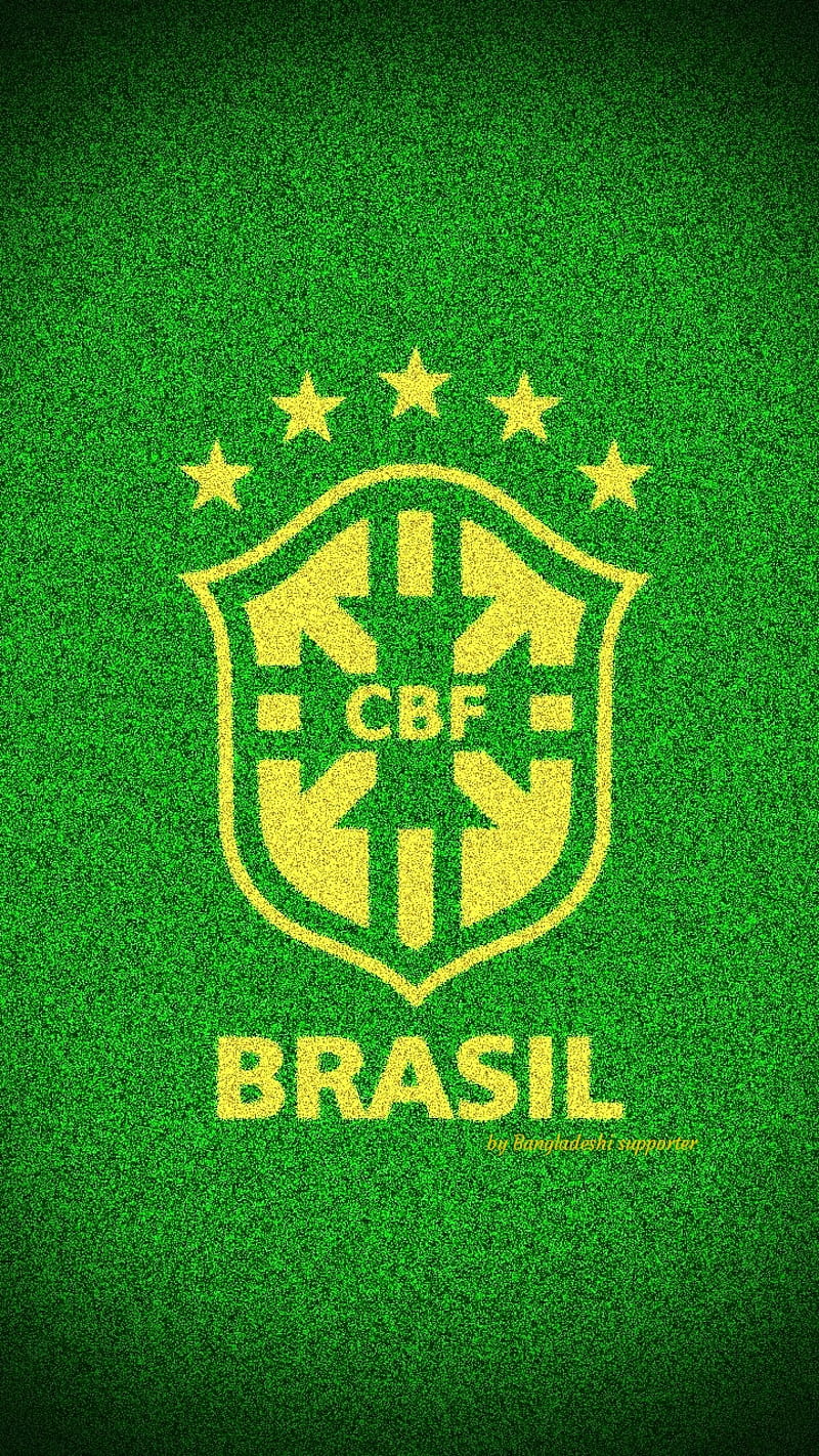 Brazil flag logo,vector illustration flat design Stock Photo - Alamy