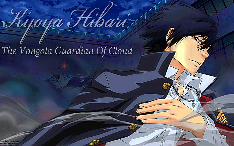 Hibari Kyoya, badass, hibari, cloud, evil, guardian, reborn, anime, dark, hitman, HD wallpaper