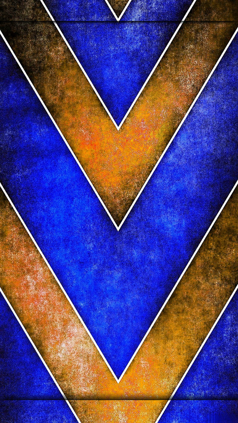 v shape, yellow, blue, abstract, texture, desenho, HD phone wallpaper