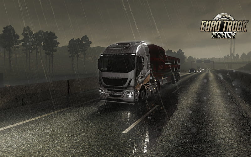 Euro Truck Simulator 2, truck simulator, cargo transportation, Iveco Stralis, HD wallpaper