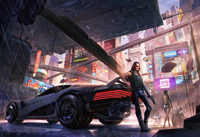Cyberpunk 2077 Keanu Reeves, HD wallpaper