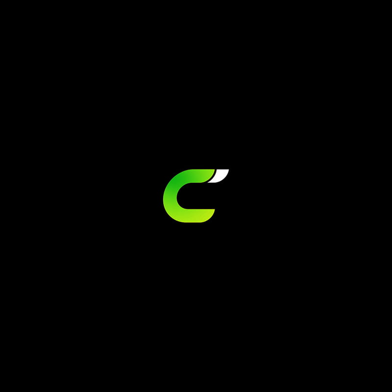 Letter c logo, best, black, green, letter c, lj, ranuja, ranujaniketh, white, HD phone wallpaper