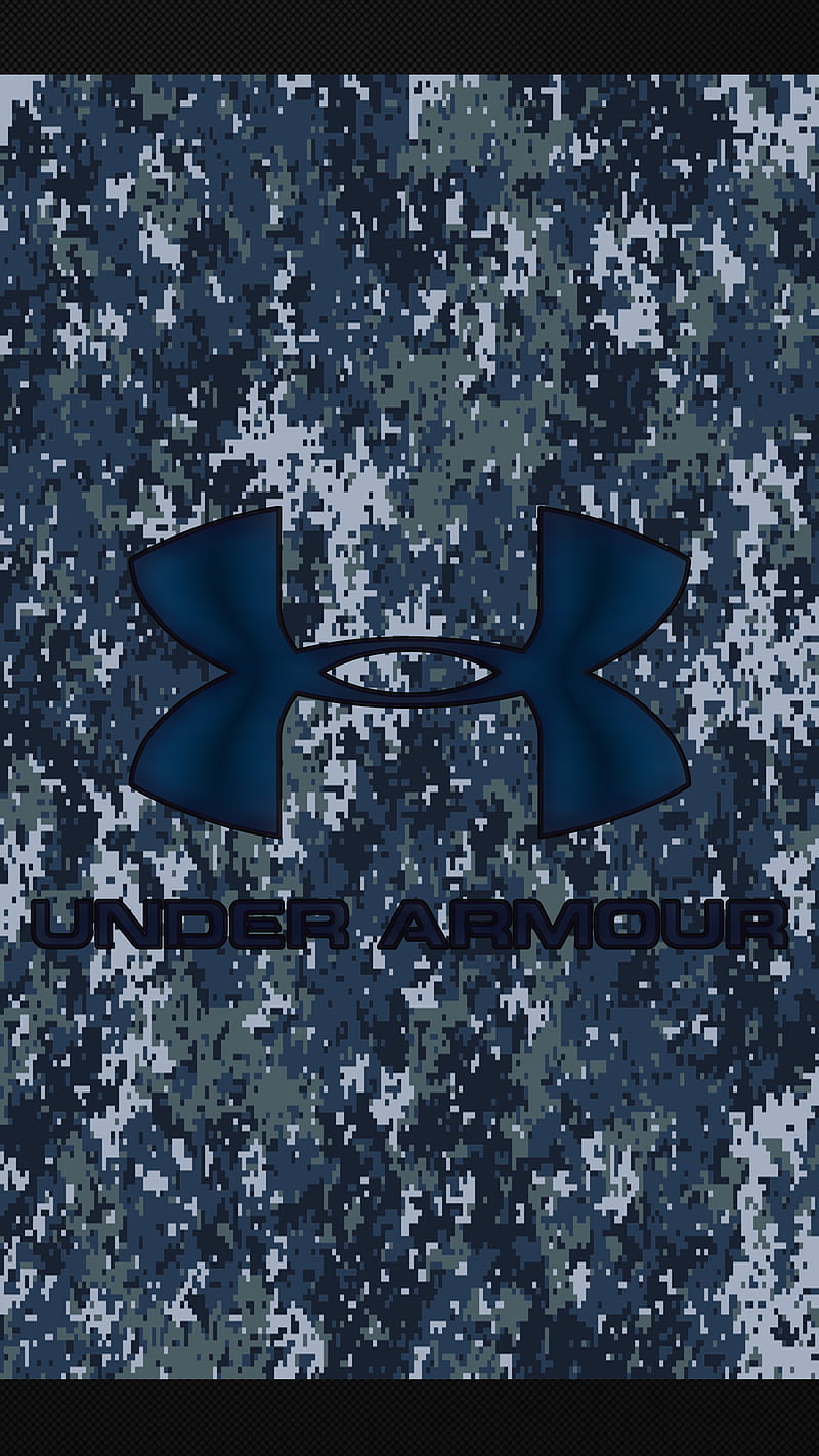 Under Armour, 929, bape, blue, camouflage, digital, gris, logo, supreme, HD phone wallpaper