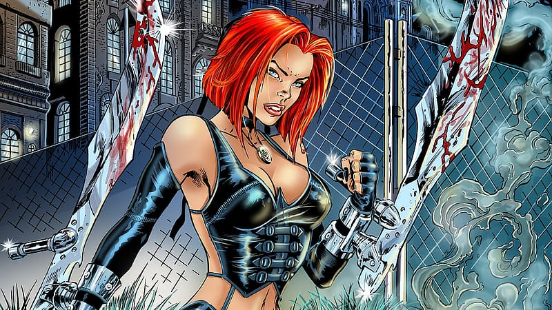 BloodRayne and Background, HD wallpaper