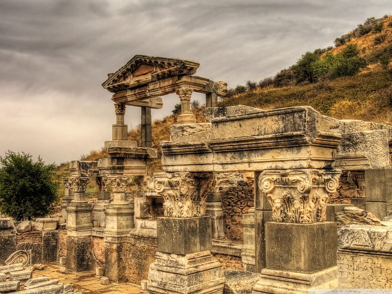 Adonis Travel The Ancient City of Ephesus& Basilica of St. John, Temple of Artemis, HD wallpaper
