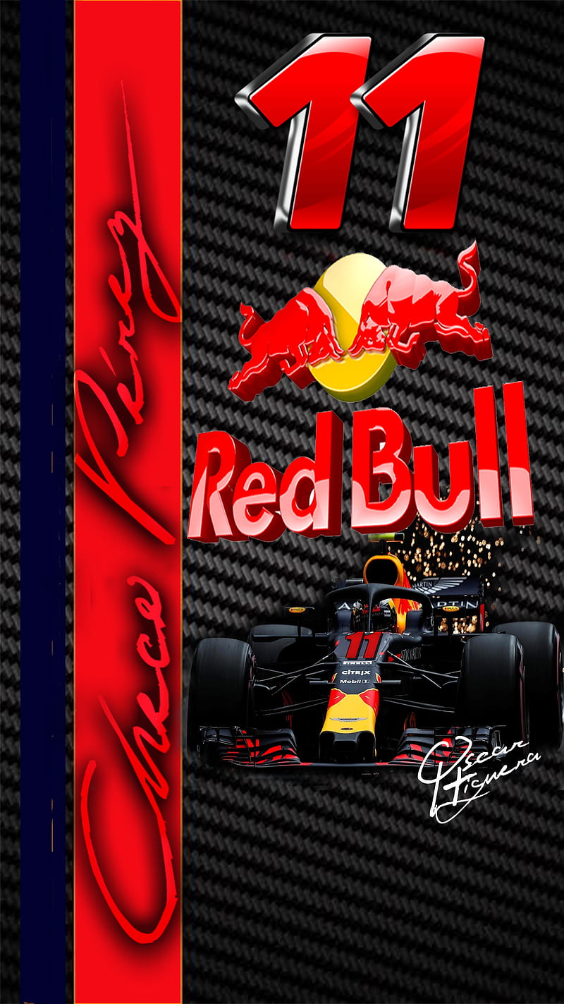 Checo Perez Red Bull, checo perez, red bull, red bull racing, HD phone wallpaper