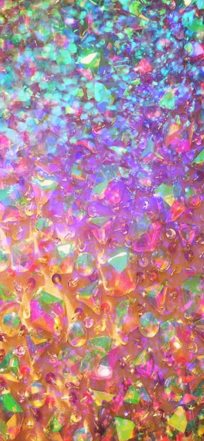 Holographic Gems, colorful, colors, gems, holographic, rainbow, sparkles, sparkling, HD phone wallpaper