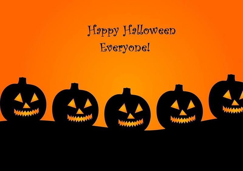 Happy Halloween Everyone!, scary, lanterns, halloween, pumpkin, HD wallpaper Happy Halloween Everyone!, scary, lanterns, halloween, pumpkin, HD wallpaper