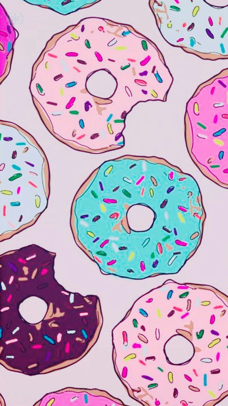 Doughnuts, colors, donut, HD phone wallpaper