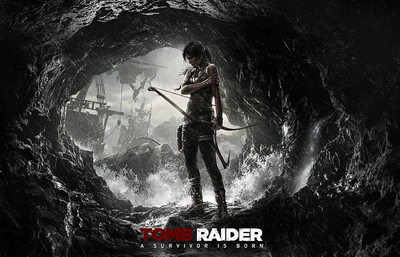 epic Lara Croft, epic, warrior, dark, game, sexy, HD wallpaper
