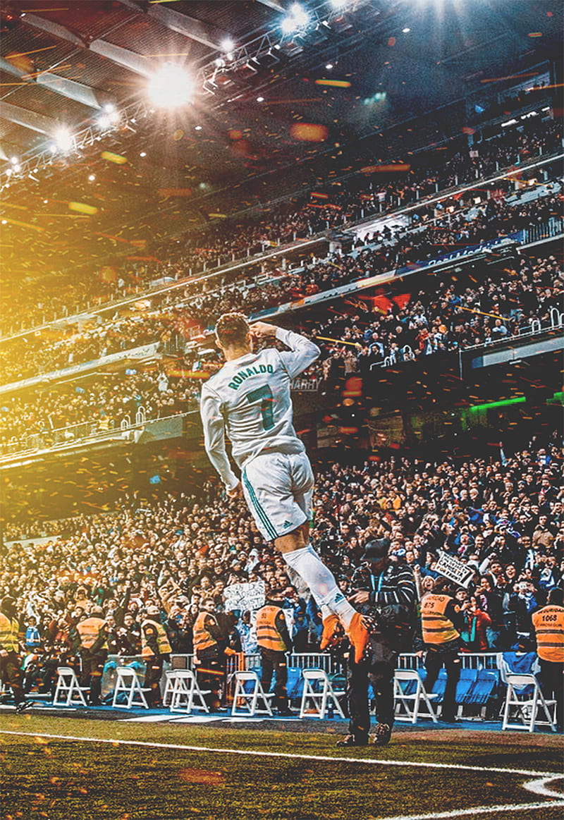 Cristiano Ronaldo, laliga, portugal, real madrid, spain, HD phone wallpaper