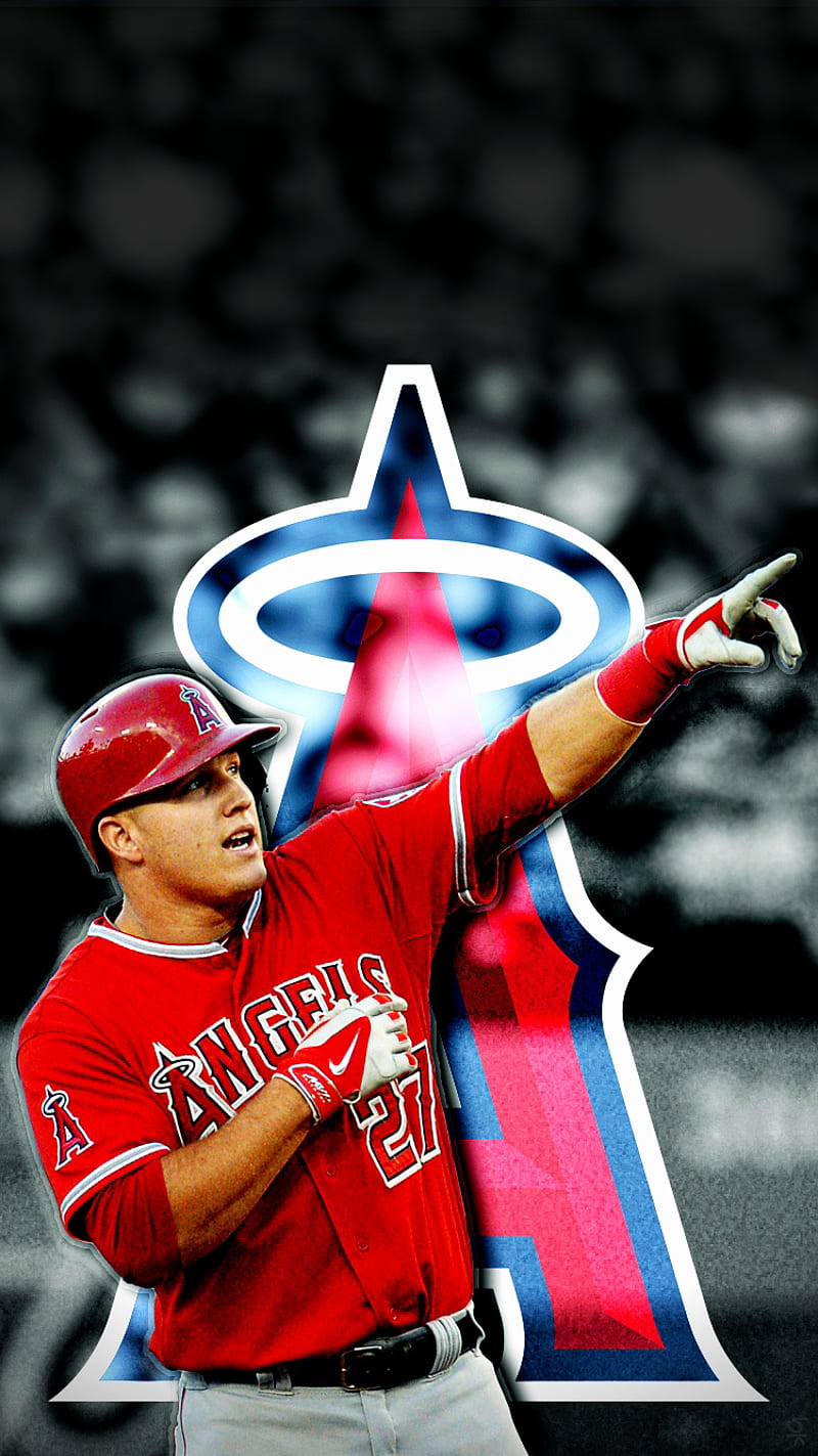Mike Trout Wallpaper iPhone Discover more Angels, Baseball, Los Angeles  Angels, Major League Baseball, Michael Trout w…