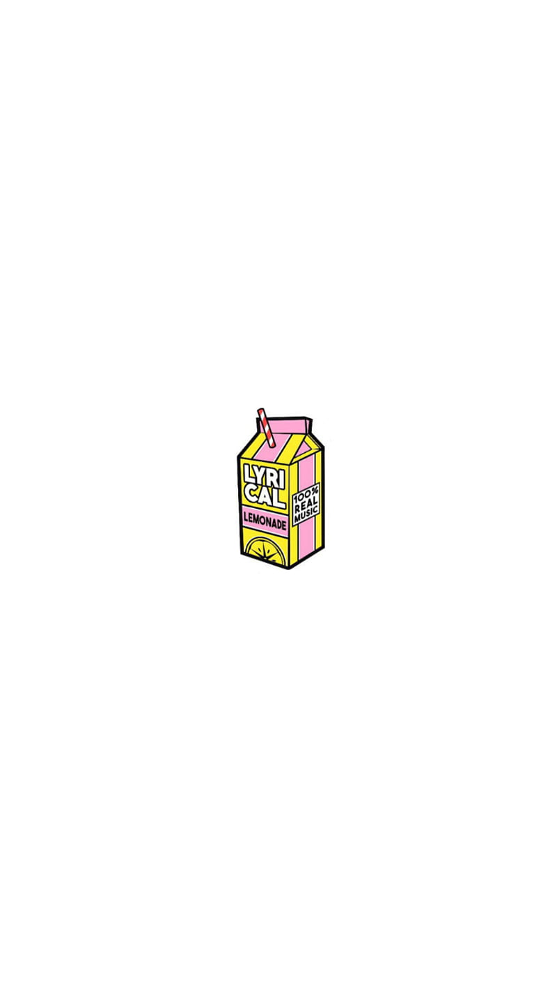 Lyrical lemonade, lemon, logo, logos, music, pink, trap, white, HD phone wallpaper
