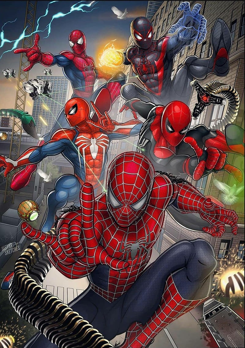Spiderman, amazingspiderman, comic, comics, marvel, milesmorales, spidermanps4, HD phone wallpaper