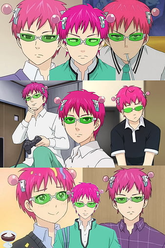 Saiki Kusuo, saiki aesthetic, saiki cute, saiki pink, saiki smiling ...