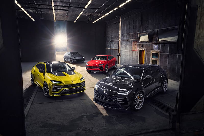 Lamborghini, Car, Suv, Lamborghini Urus, Vehicles, Black Car, Yellow Car, HD wallpaper