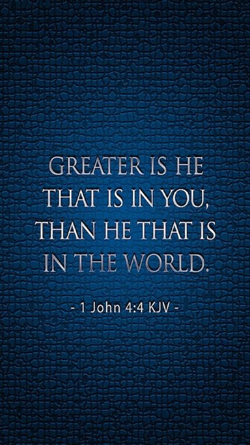 Greater is He, bible verse, bible verses, christian, christian ...