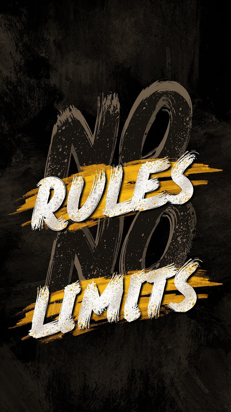 No limits, desenho, no rules, sayings, words, yellow, HD phone wallpaper