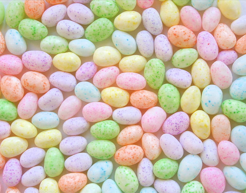 Easter Jellybeans, candy, easter, jellybeans, sweet, HD wallpaper