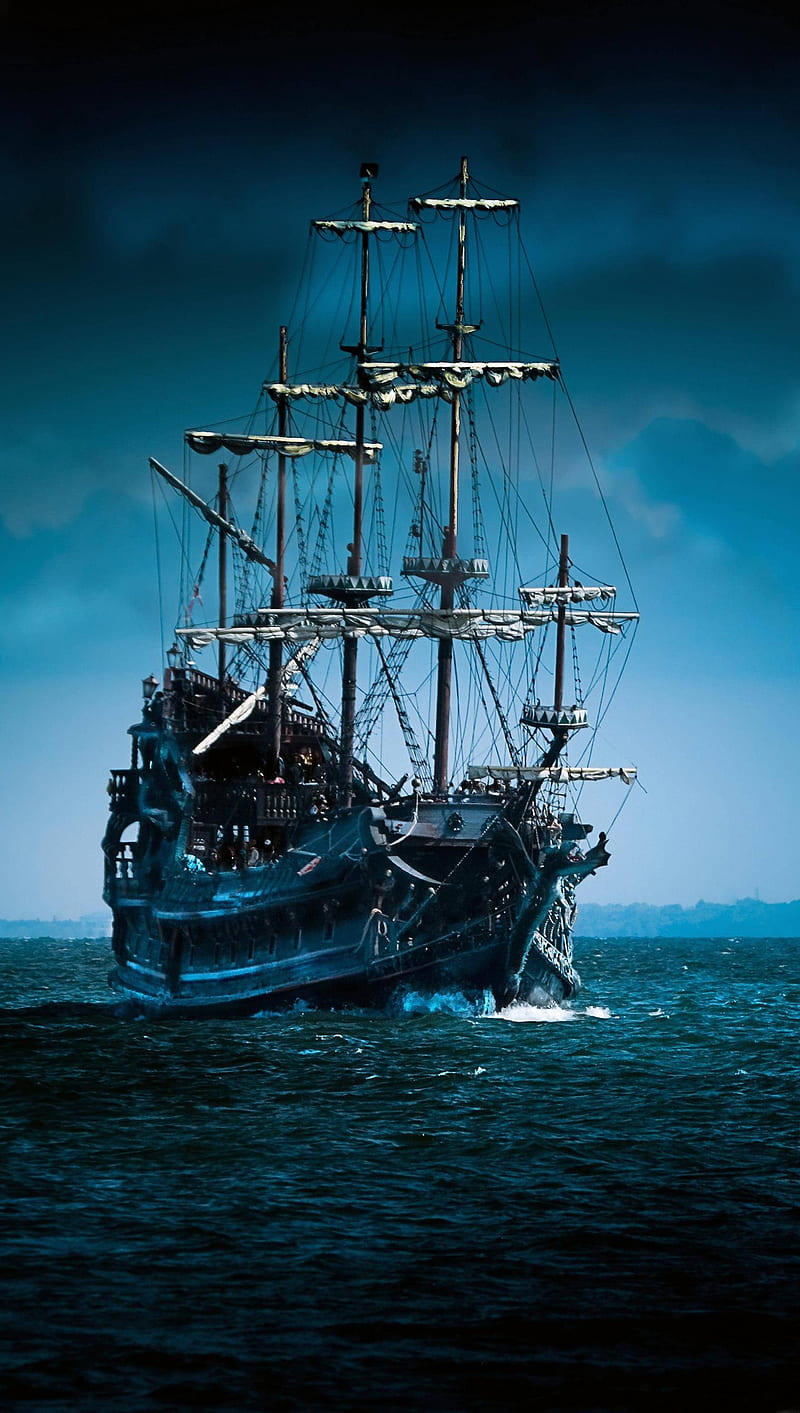 Pirate Sail, sailing, ship, HD phone wallpaper