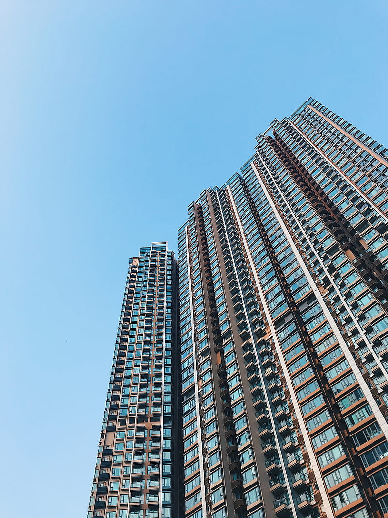 low angle view of high-rise building, HD phone wallpaper