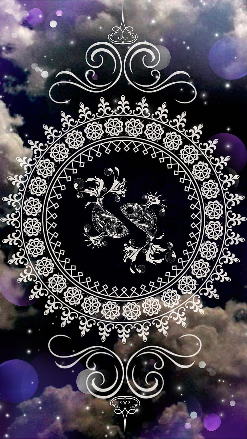 Mandala Pisces, astrology, clouds, fish, fortune, mystical, occult, tribal,  zodiac, HD phone wallpaper | Peakpx