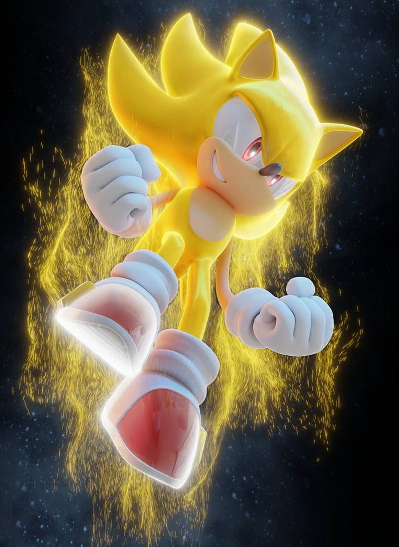 ArtStation - sonic the hedgehog 2 super sonic