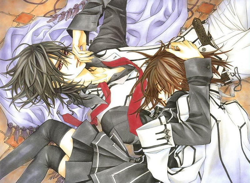 vampire knight, cute, couple, love, HD wallpaper