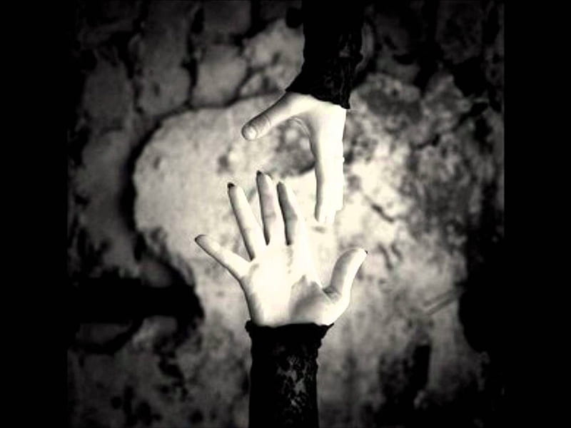 Reaching Out, hands, reaching, gothic, dark, HD wallpaper