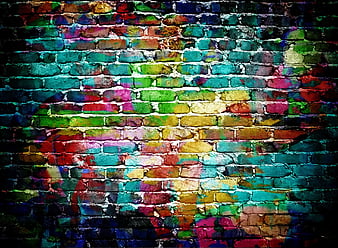 HD colored bricks wall wallpapers | Peakpx