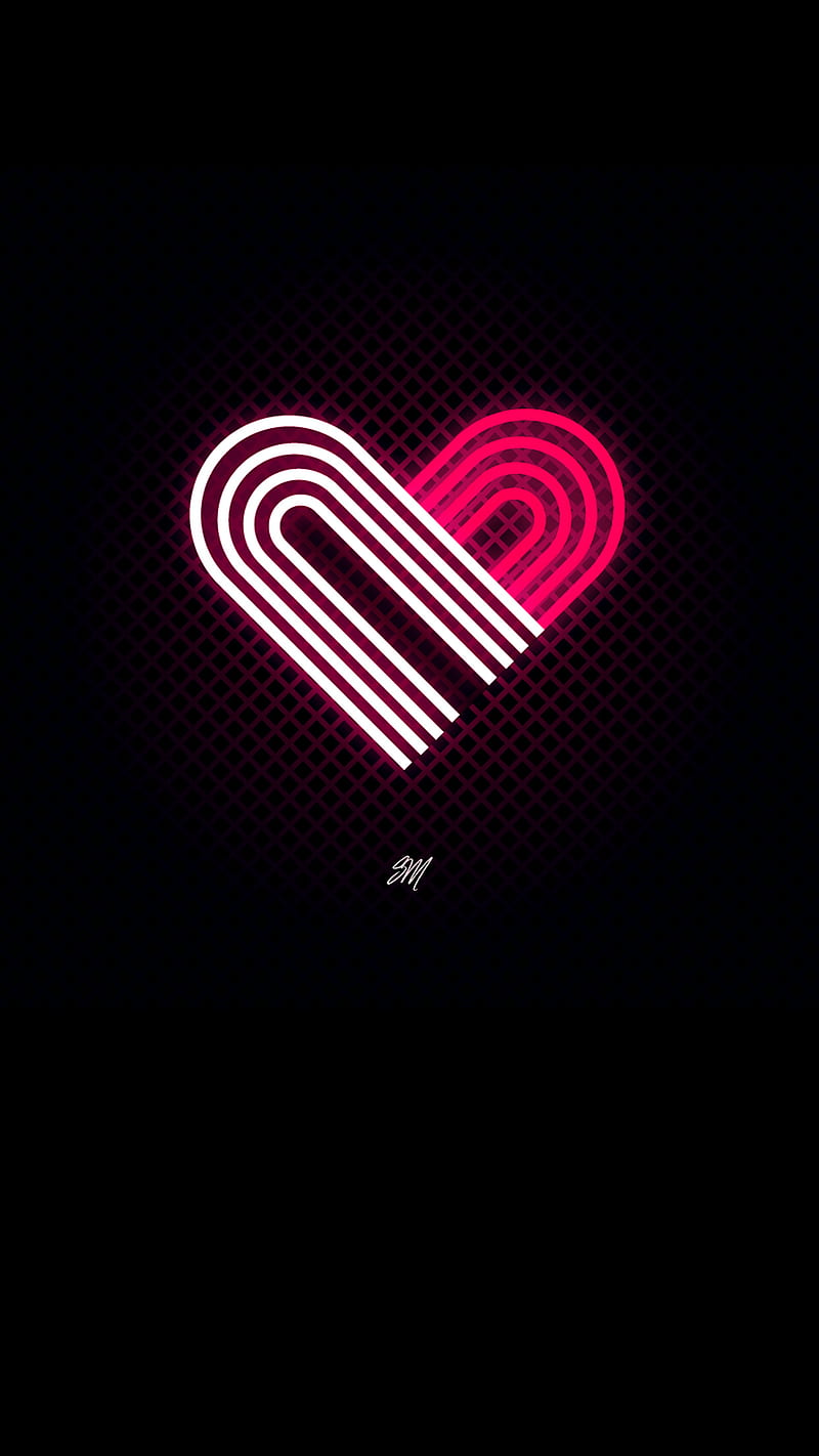 Love, 80s, black, heart, logo, minimal, never settle, pandemic, retro, wild, HD phone wallpaper