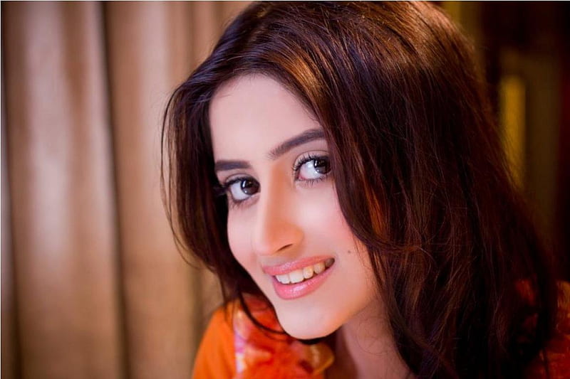 Sajjal Ali, cute, actress, pakistan, people, smile, HD wallpaper