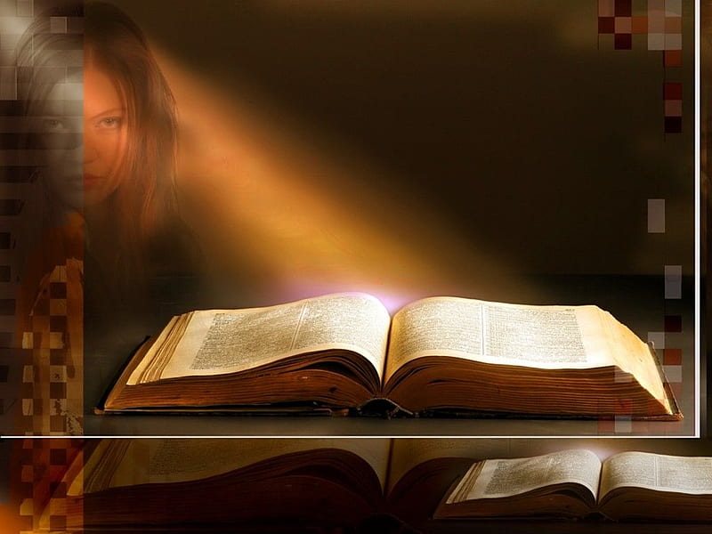 Holy Bible, book, bible, ray, god, word, light, HD wallpaper
