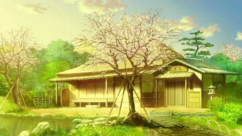 Anime Scenary, Tree, Anime, Nature, Scenary, HD wallpaper