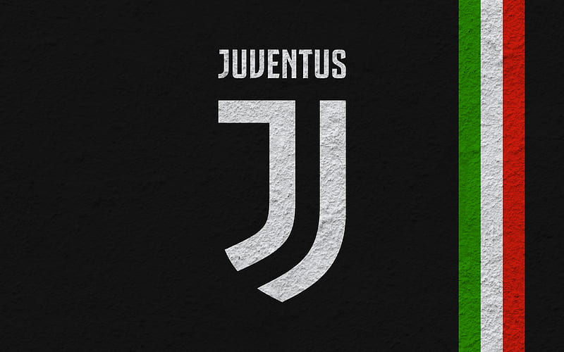 Juventus, football, new Juventus emblem, logo, Serie A, Italy, 2017 Juventus logo, Wall texture, HD wallpaper
