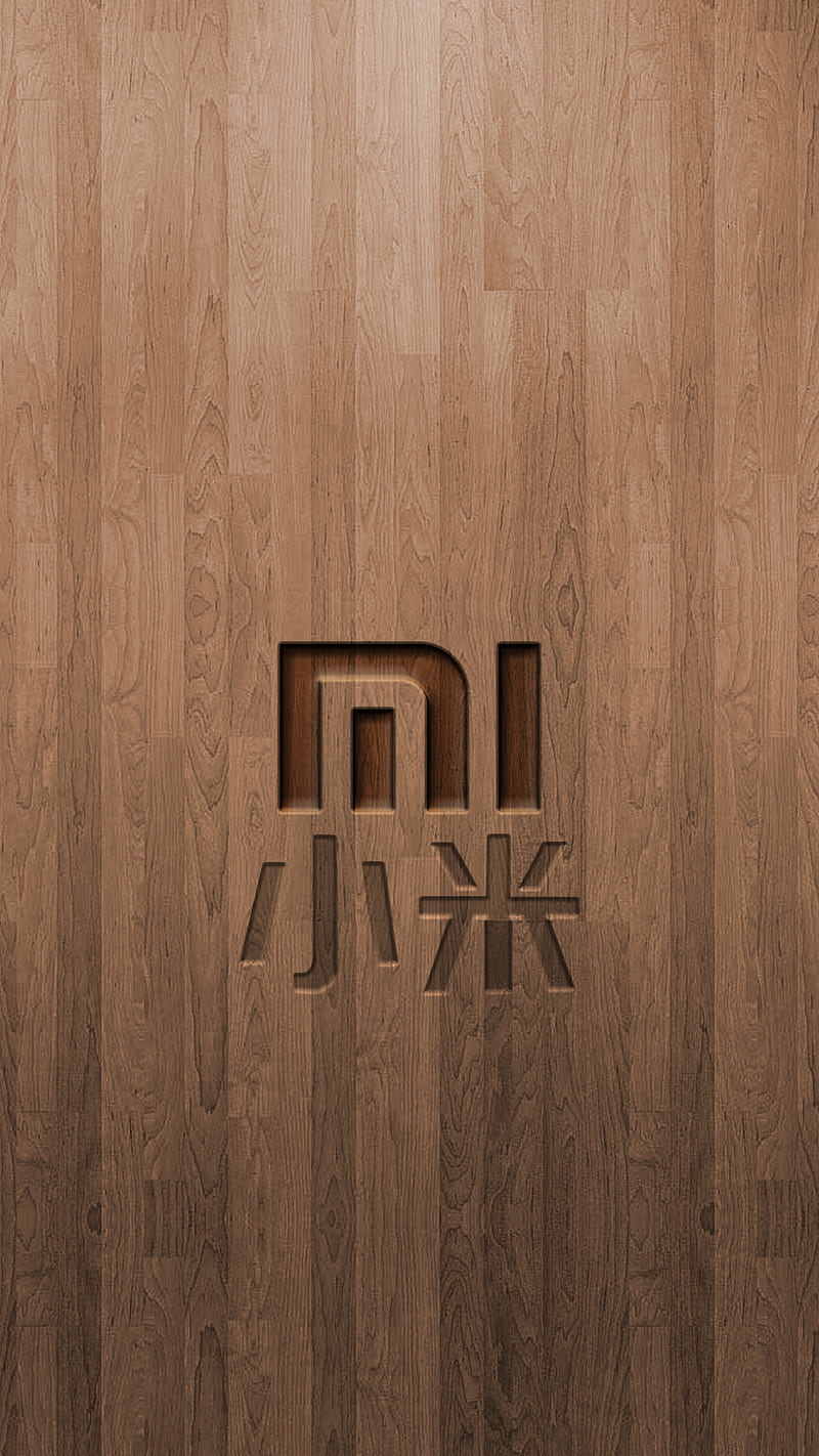 Mi Wood Burn, brand, xiaomi, HD phone wallpaper