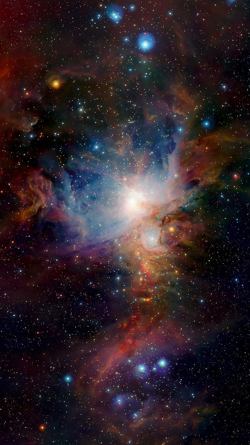 Orion Nebula, amazing, galaxy, sky, space, stars, universe, HD phone wallpaper