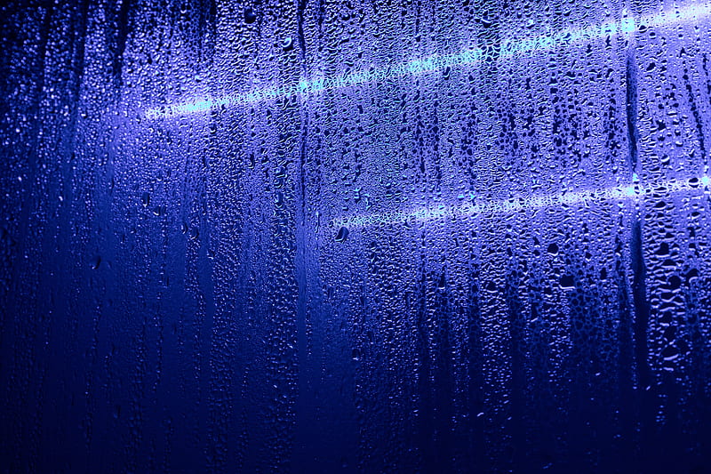 drops, glass, moisture, purple, HD wallpaper