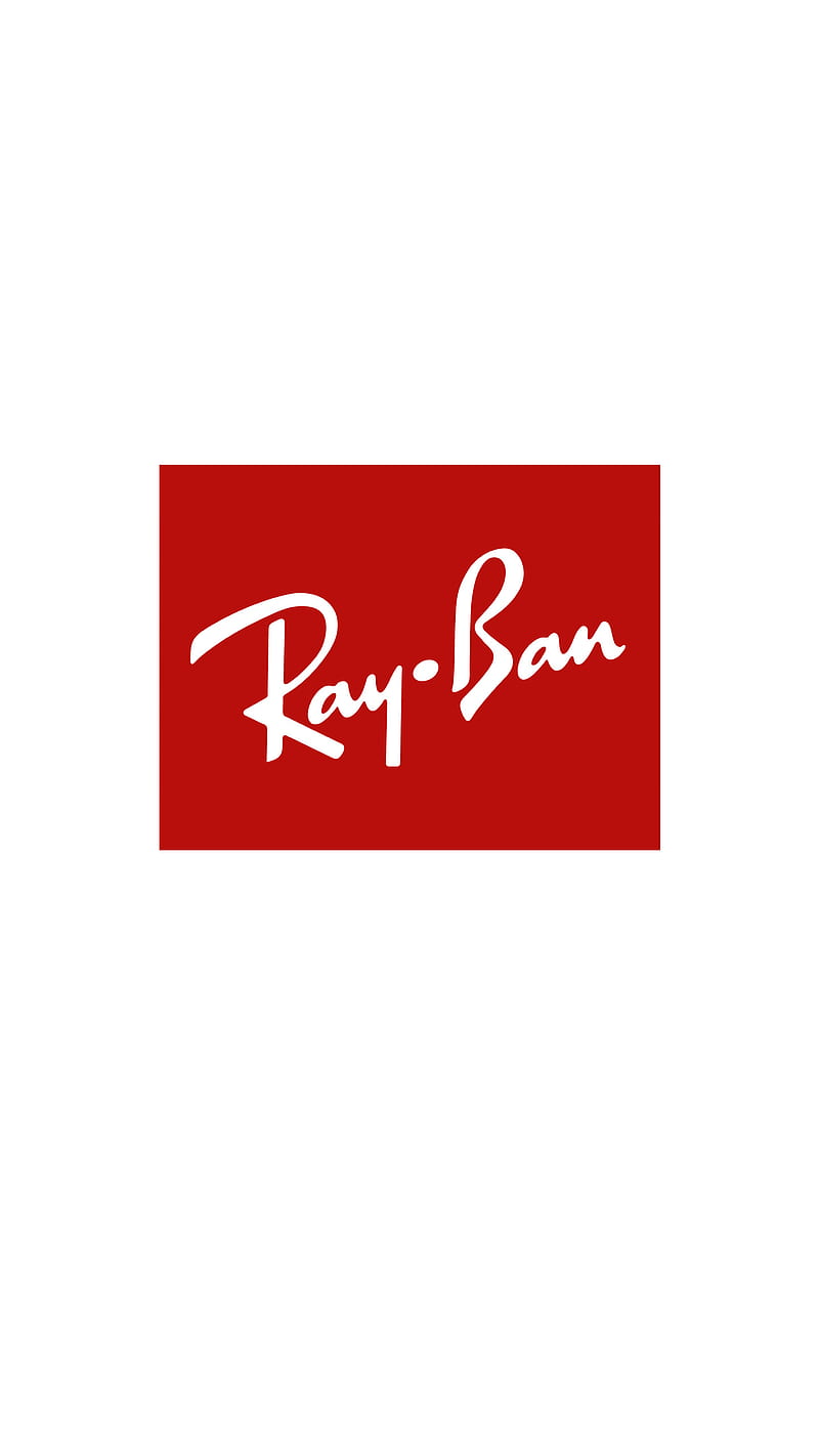 Ray Ban, sun glasses, sun, glasses, logo, brand, icon, red, white, crimson, HD phone wallpaper