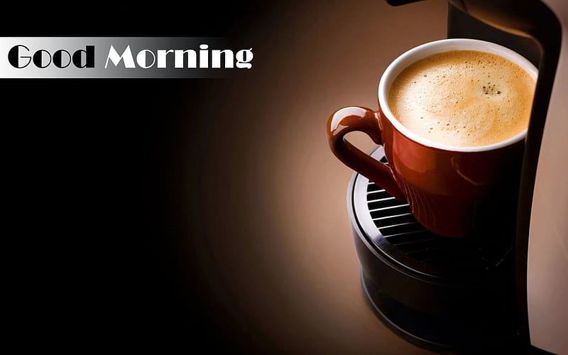 Good Morning Friends, Coffee Maker, Cup, Good Morning, Coffee, HD wallpaper