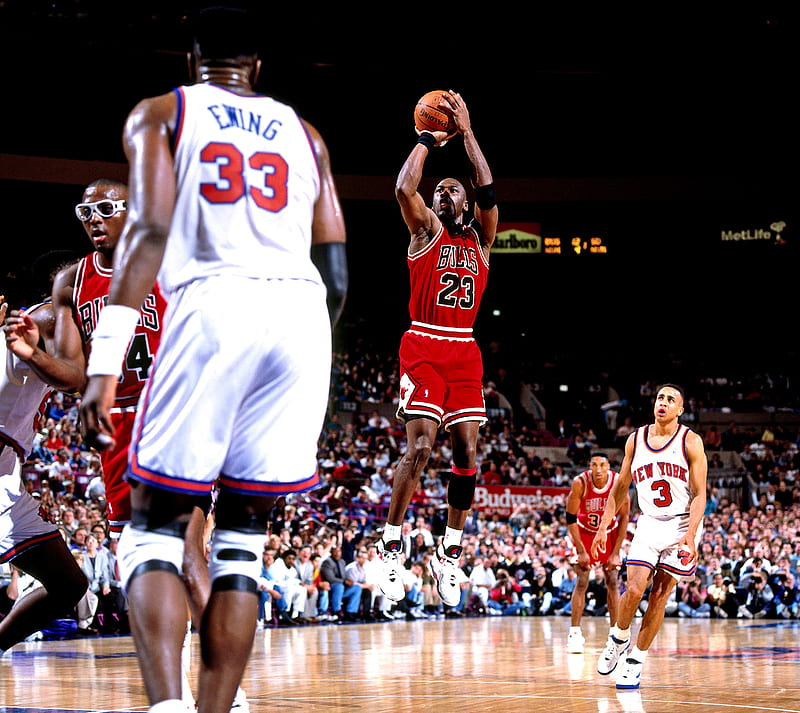 Michael Jordan 23, 23, 33, bulls, chicago, dream team, ewing, jordan, jumper, michael, HD wallpaper