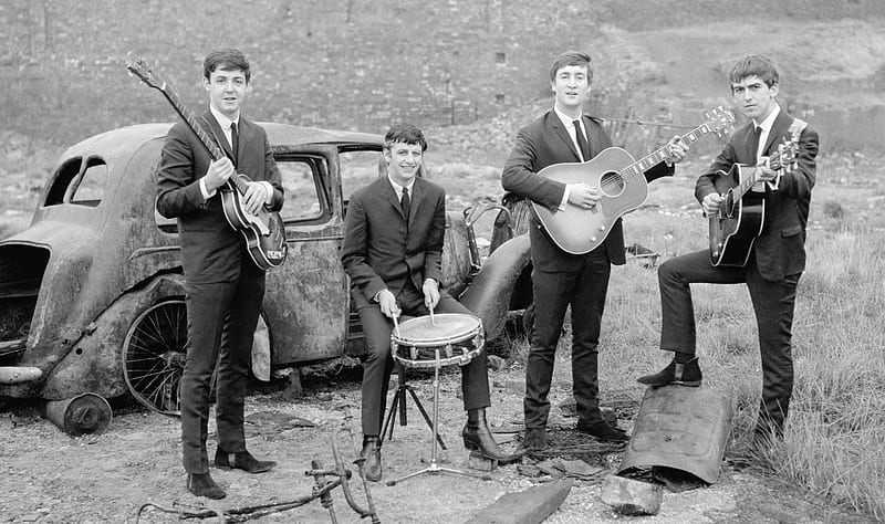 The Beatles, john lennon, music, ringo starr, george harrison, paul mccartney, HD wallpaper