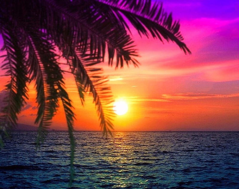Dawn at Seashore, colorful, dawn, love four seasons, attractions in ...